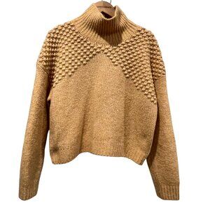 Free People Bradley Turtleneck Sweater, Yellow, L